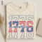1776 Land Of The Free America 250th Anniversary Patriotic Graphic Tee 1