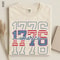 1776 Land Of The Free America 250th Anniversary Patriotic Graphic Tee 1