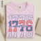 1776 Land Of The Free America 250th Anniversary Patriotic Graphic Tee 2
