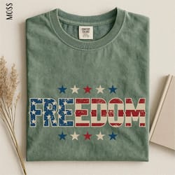 250 years of freedom statue of liberty patriotic comfort colors graphic tee