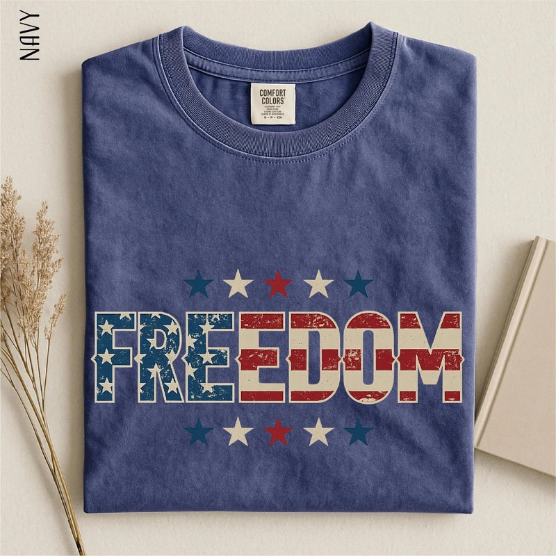 250 Years Of Freedom Statue Of Liberty Patriotic Comfort Colors Graphic Tee 1