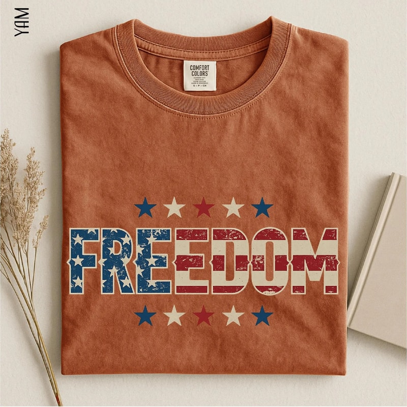 250 Years Of Freedom Statue Of Liberty Patriotic Comfort Colors Graphic Tee 4
