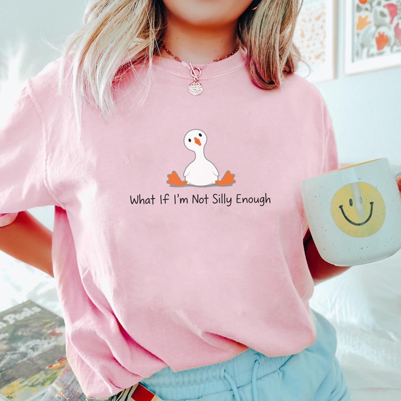 What If Im Not Silly Enough Minimal Goose Funny Humor Sweatshirt 2