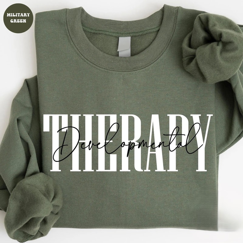Developmental Therapy Sweatshirt Neurodiversity Sweatshirt Autism ADHD Awareness Pullover 0