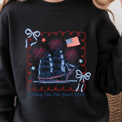 coquette 4th of july t-shirt | cute patriotic bow usa shirt | independence day coquette style tee