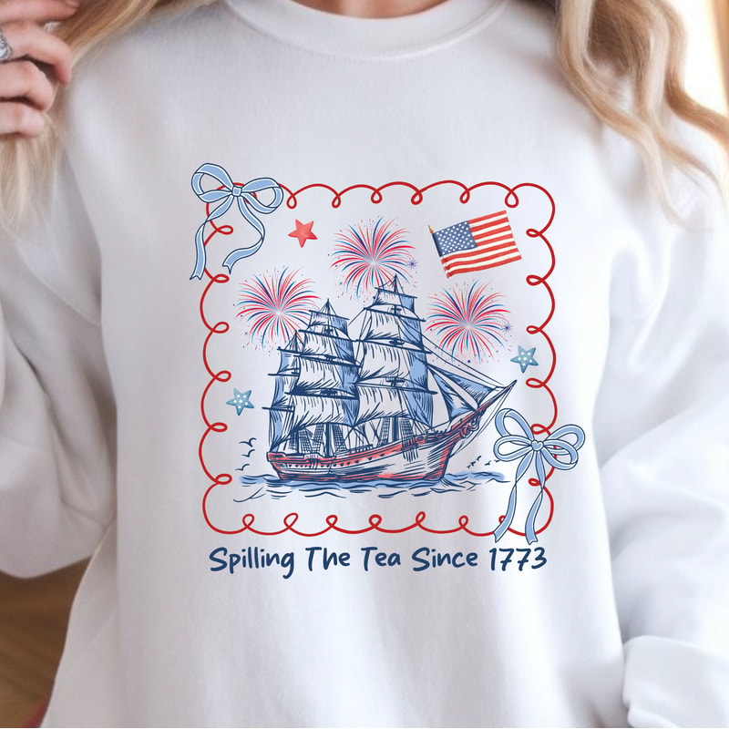 Coquette 4th Of July TShirt Cute Patriotic Bow USA Shirt Independence Day Coquette Style Tee 2