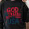 God Bless The USA Christian TShirt Patriotic Faith USA Shirt Christian 4th Of July Prayer Tee 0