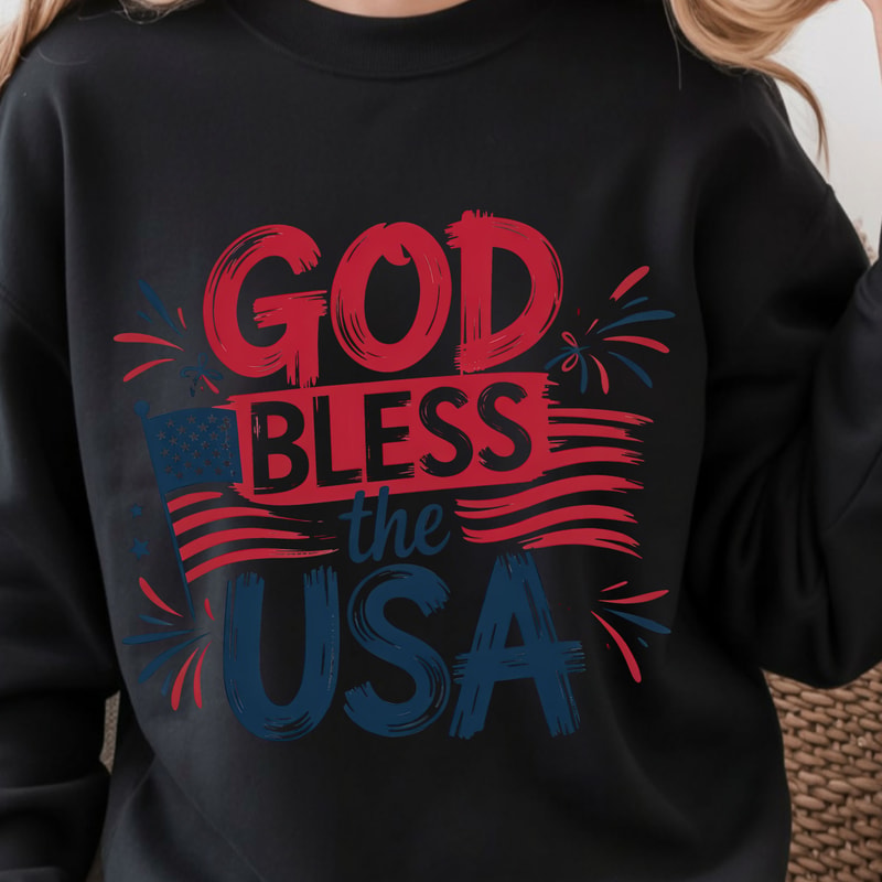God Bless The USA Christian TShirt Patriotic Faith USA Shirt Christian 4th Of July Prayer Tee 0