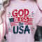 God Bless The USA Christian TShirt Patriotic Faith USA Shirt Christian 4th Of July Prayer Tee 1