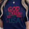God Bless The USA Christian TShirt Patriotic Faith USA Shirt Christian 4th Of July Prayer Tee 2