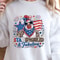 Retro Patriotic Chicken 4th Of July TShirt Funny USA Independence Day Farmhouse Tee 2