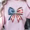 USA Flag Bow 4th Of July TShirt Patriotic Bow Independence Day Shirt Cute American Flag Tee 3
