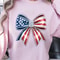 USA Flag Bow 4th Of July TShirt Patriotic Bow Independence Day Shirt Cute American Flag Tee 3