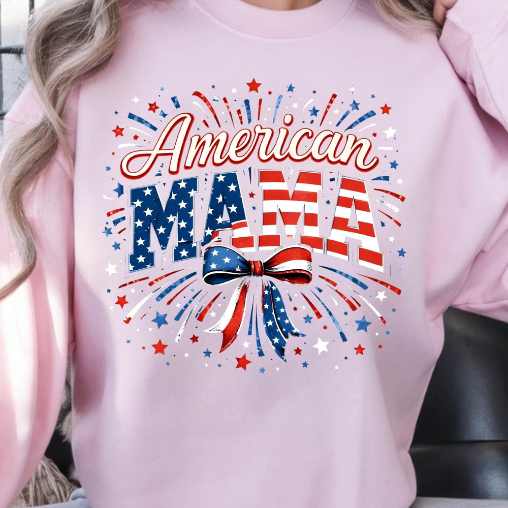 American Mama Patriotic 4th Of July Graphic Tee 1