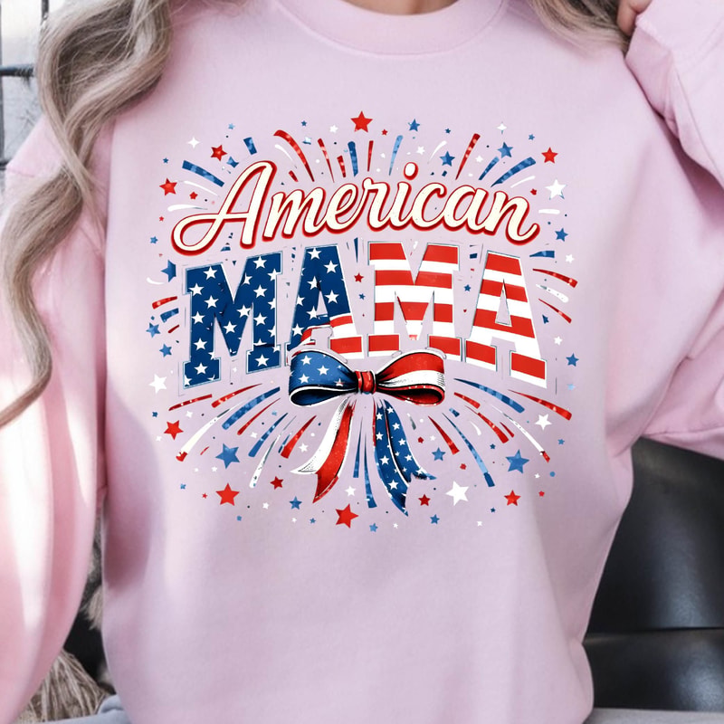 American Mama Patriotic 4th Of July Graphic Tee 1