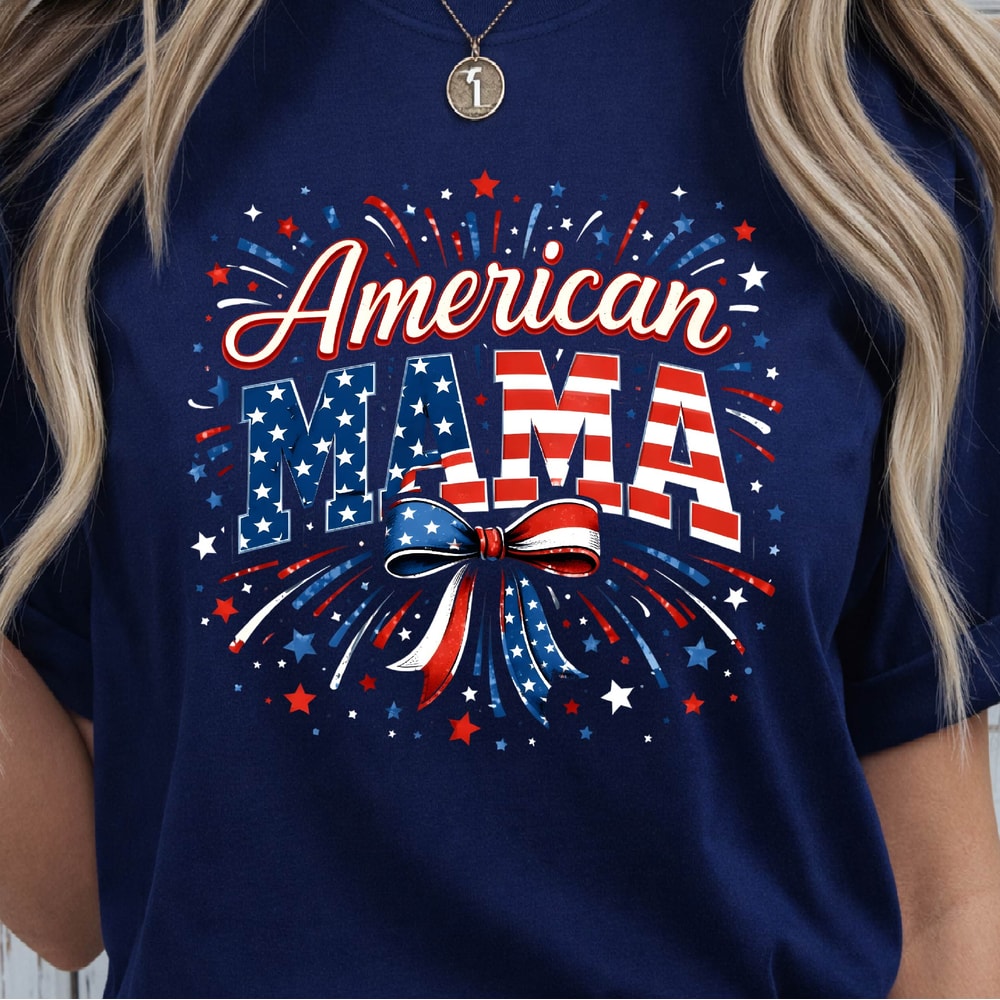 American Mama Patriotic 4th Of July Graphic Tee 2