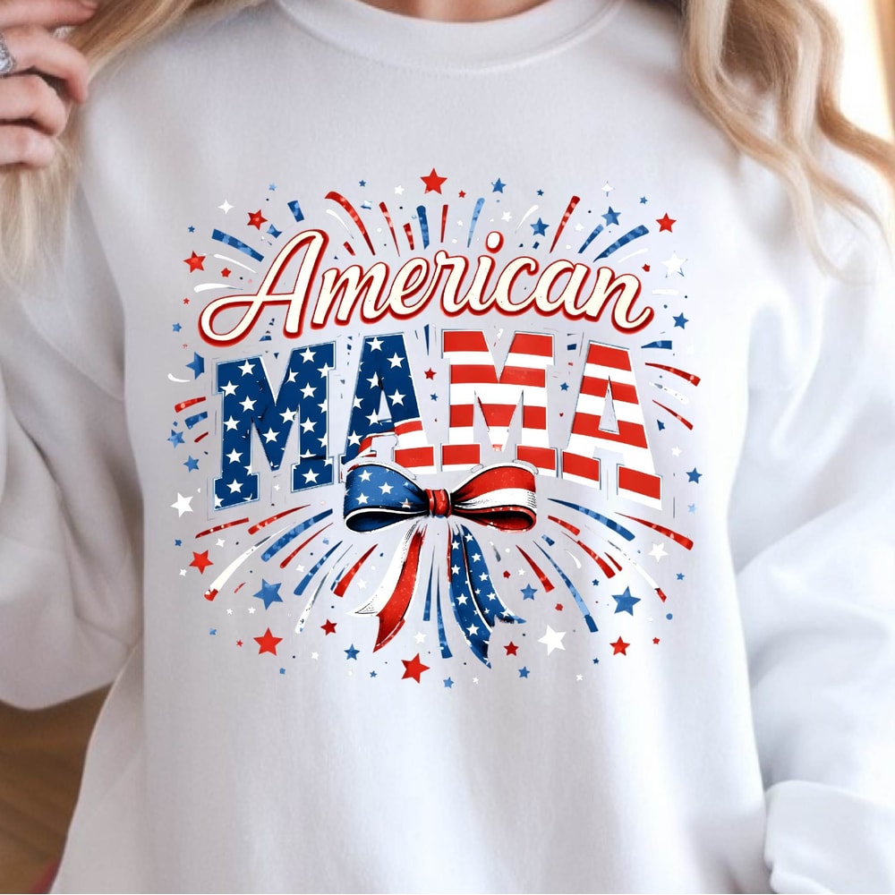 American Mama Patriotic 4th Of July Graphic Tee 3