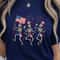 Patriotic Skeleton 4th Of July Graphic Tee 4