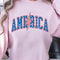 America Patriotic Varsity 4th Of July Graphic Tee 0