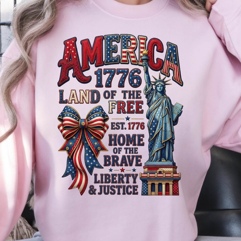 Patriotic America 1776 4th Of July Graphic Tee 1