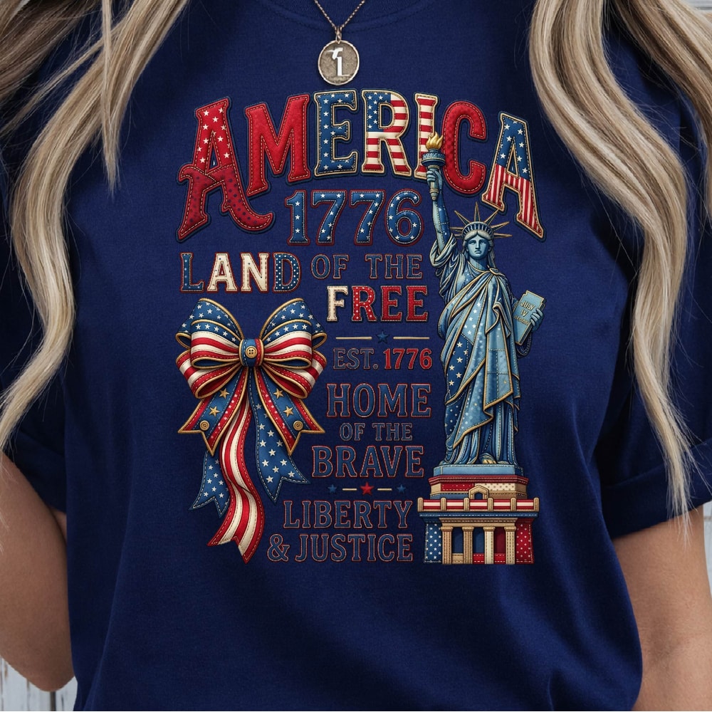 Patriotic America 1776 4th Of July Graphic Tee 2