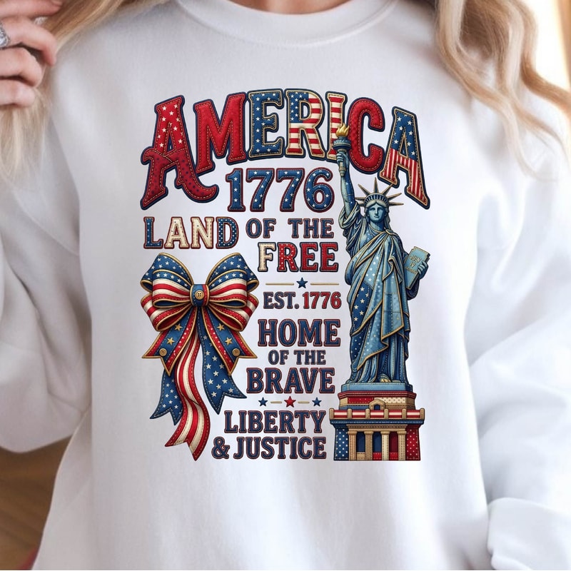 Patriotic America 1776 4th Of July Graphic Tee 3