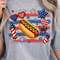 4th Of July Hot Dog Independence Day Funny Graphic Tee 3