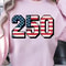 Red White 250 Anniversary Patriotic 4th Of July Graphic Tee 2