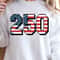 Red White 250 Anniversary Patriotic 4th Of July Graphic Tee 4