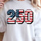 Red White 250 Anniversary Patriotic 4th Of July Graphic Tee 4