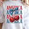 America 4th Of July Cherry Coquette Bow Graphic Tee 0