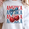 America 4th Of July Cherry Coquette Bow Graphic Tee 0