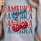 America 4th Of July Cherry Coquette Bow Graphic Tee 2