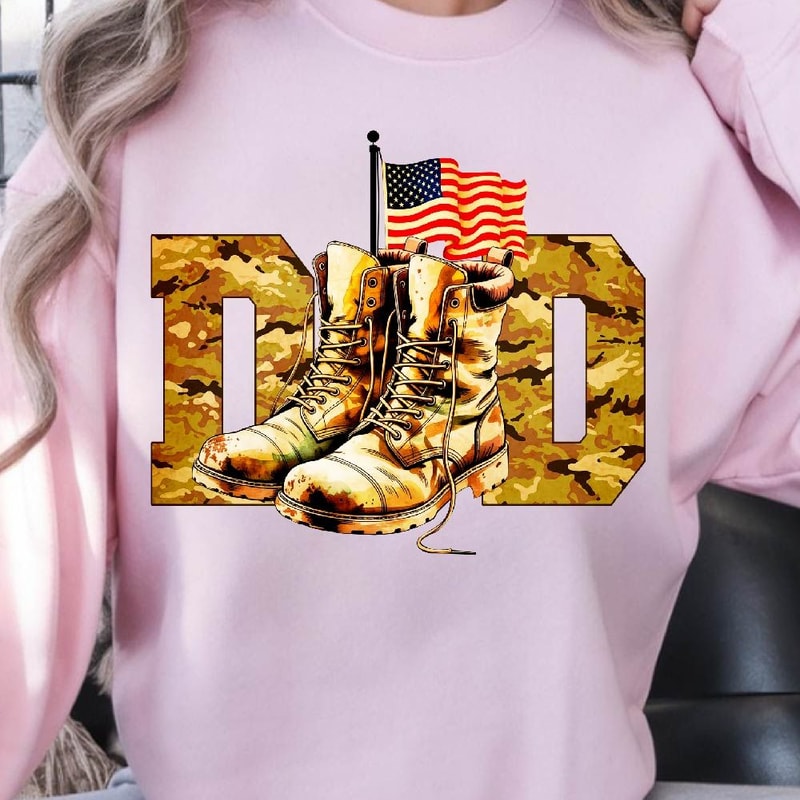 Military Dad 4th Of July Patriotic Gift Shirt 1