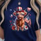 4th Of July Highland Cow Patriotic Graphic Tee 0