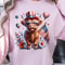 4th Of July Highland Cow Patriotic Graphic Tee 4