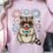 Patriotic Raccoon Ice Pop 4th Of July Funny Graphic Tee 1