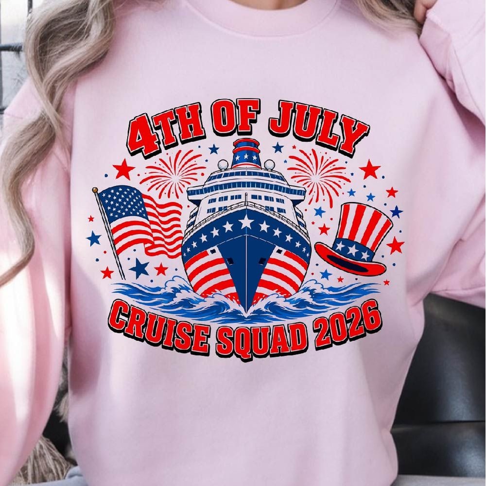 4th Of July Cruise Squad Patriotic Graphic Tee 1