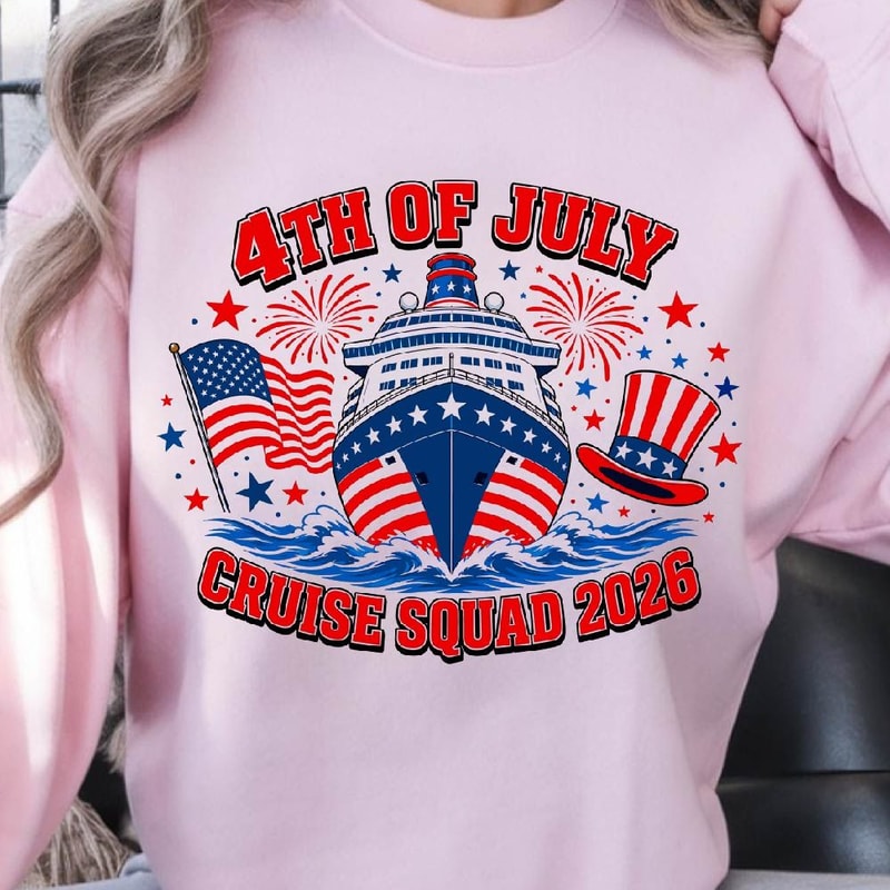 4th Of July Cruise Squad Patriotic Graphic Tee 1