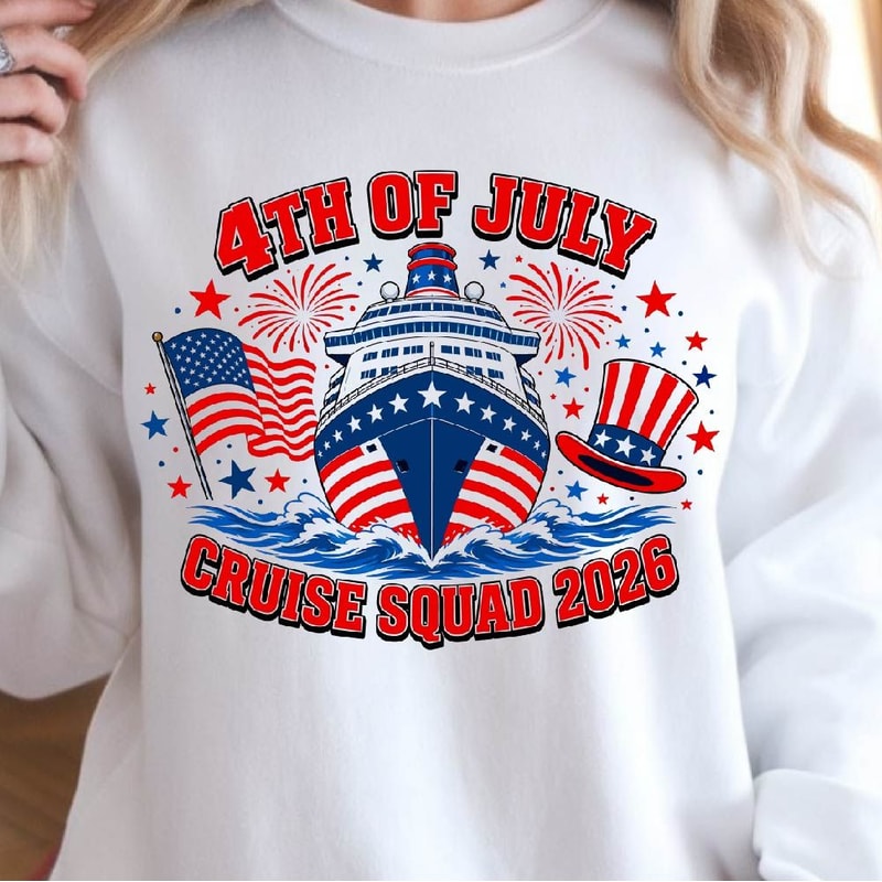 4th Of July Cruise Squad Patriotic Graphic Tee 2