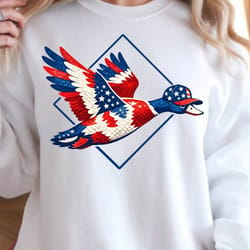 usa camo duck 4th of july patriotic graphic tee