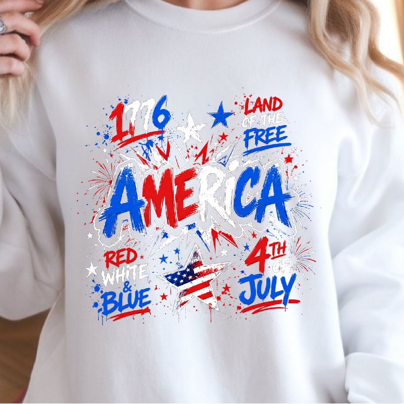 America 4th Of July PNG Patriotic Clipart Independence Day USA Digital Design 4