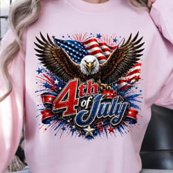 4th of july eagle patriotic usa graphic tee