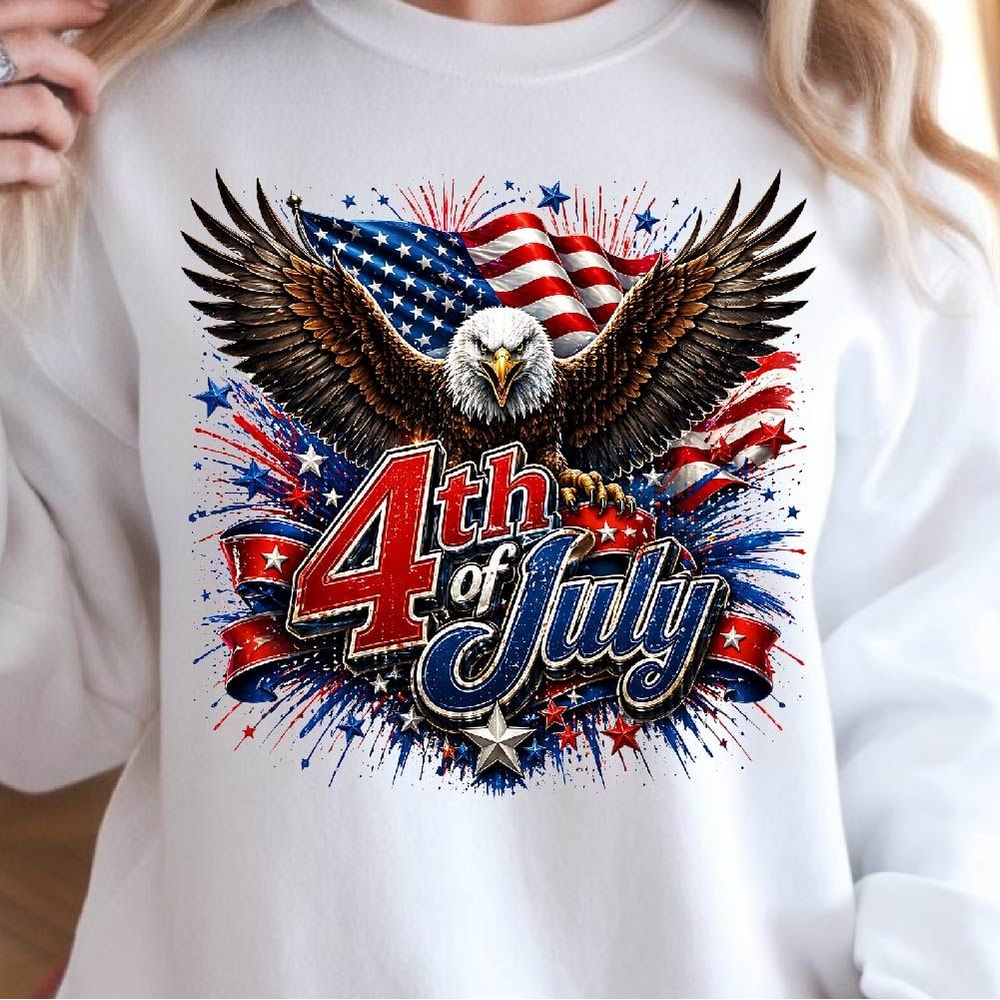 4th Of July Eagle Patriotic USA Graphic Tee 3