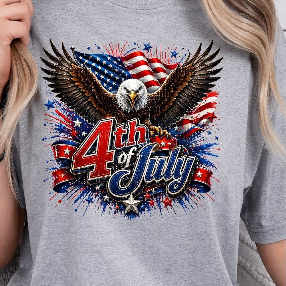 4th Of July Eagle Patriotic USA Graphic Tee 4