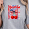 America Cherries Bow 4th Of July PNG Patriotic Independence Day Clipart Design 2