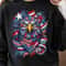 Patriotic Eagle Denim Star American Flag 4th Of July Graphic Tee 4