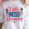 Little Miss Firecracker 4th Of July Patriotic Graphic Tee 2