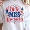 Little Miss Firecracker 4th Of July Patriotic Graphic Tee 2