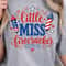 Little Miss Firecracker 4th Of July Patriotic Graphic Tee 3